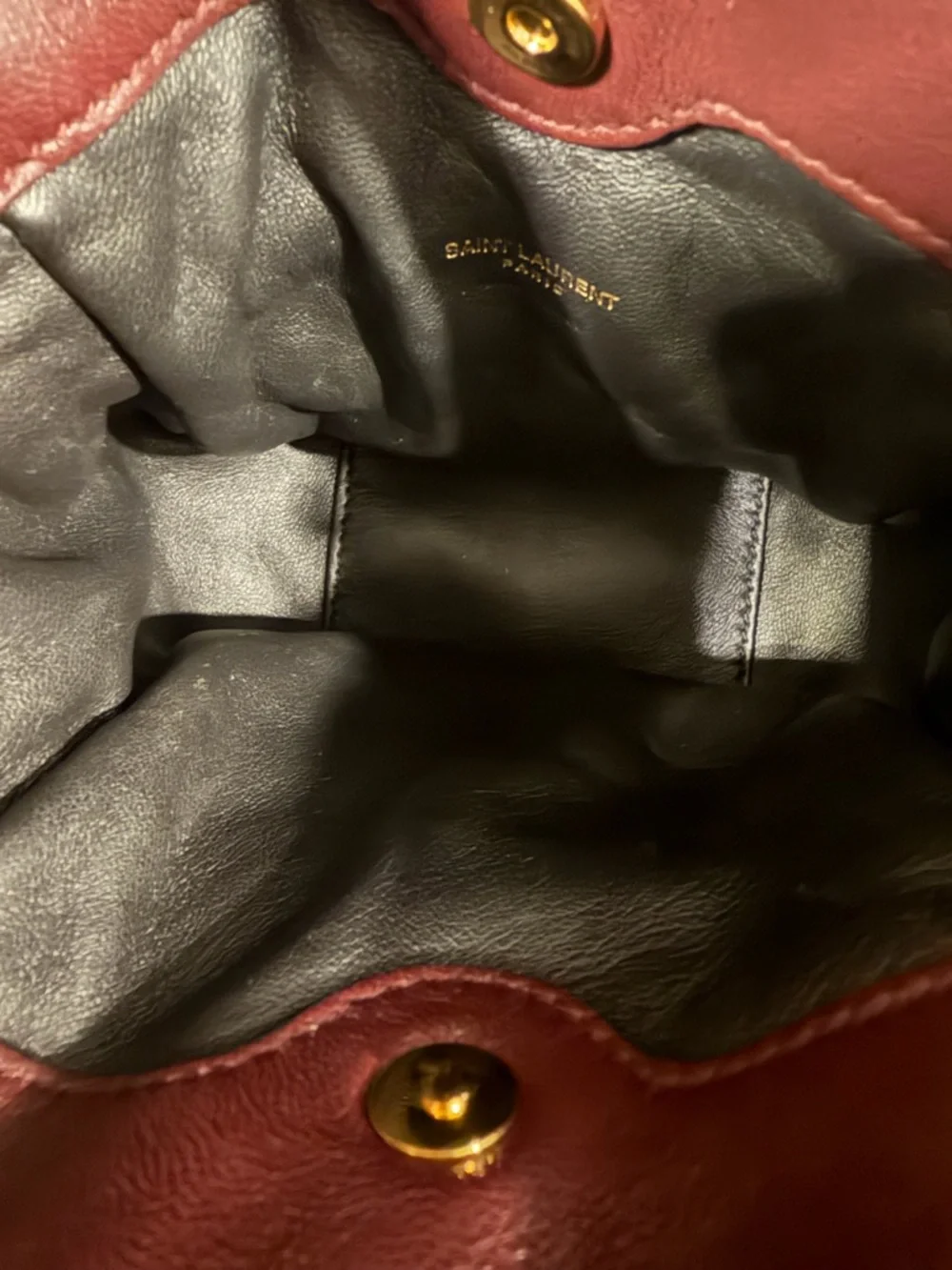 Saint Laurent  Burgundy Jamie Mini Bag - Picture 2 of 9